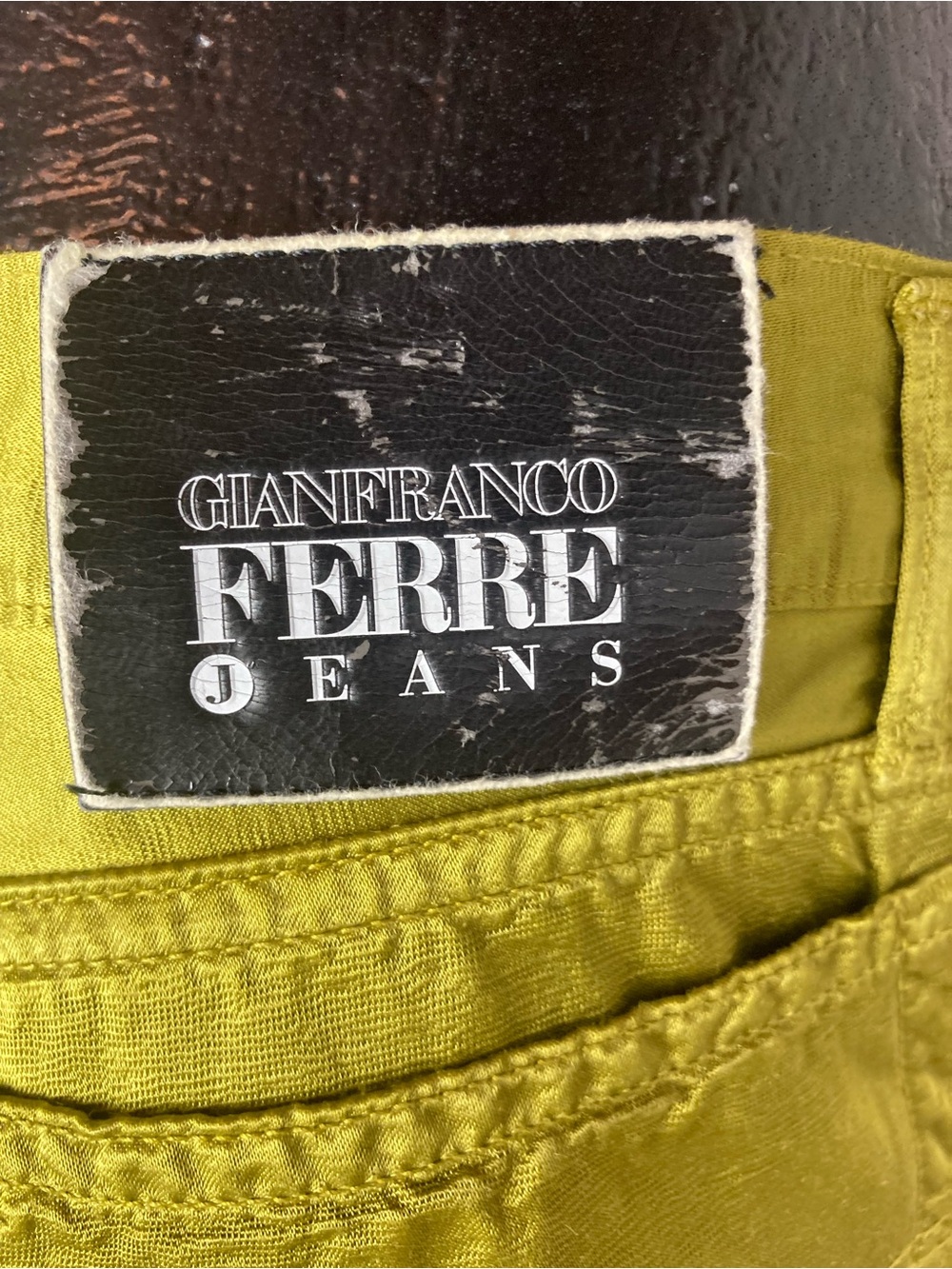 Gianfranco Ferré Jeans Chartreuse Satin Trousers - Picture 5 of 14